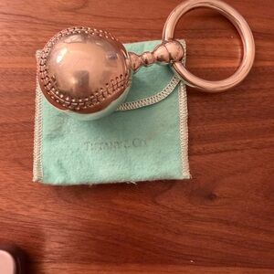 Tiffany & Co. Silver Baseball baby rattle